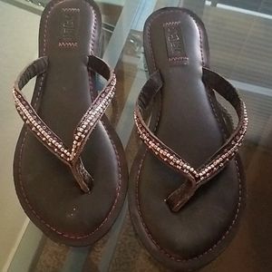 Mad Love Beaded Flip Flops